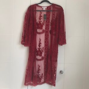 Lace kimono / swimsuit cover up